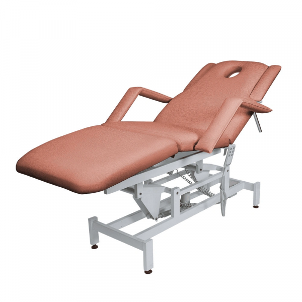 Косметологическая кушетка МД-849 (Элегия-3А) Коралловый №77, 3 мотора