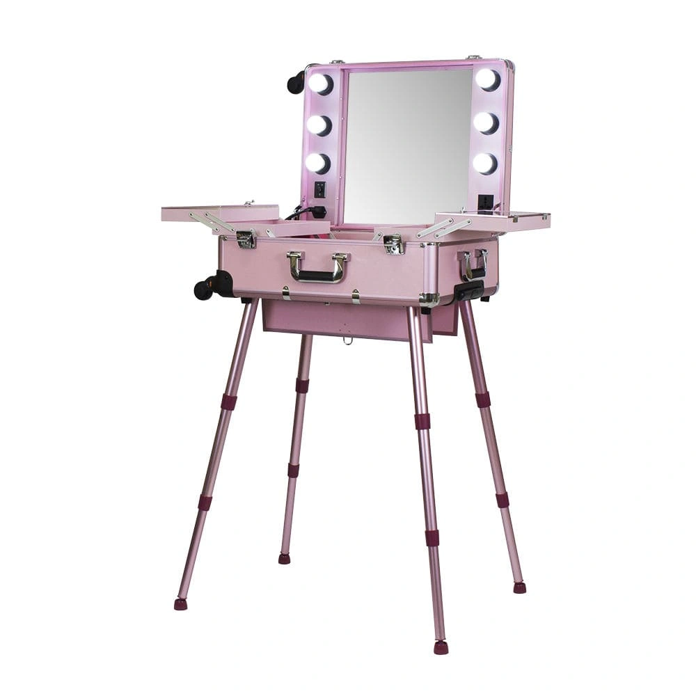 Мобильная студия визажиста VZ-210 розовая