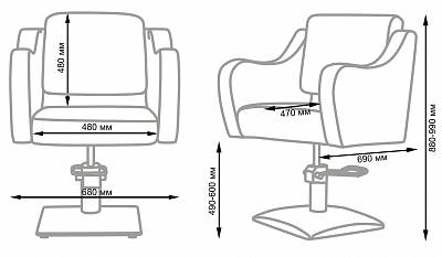 Парикмахерское кресло МД-24: вид 15