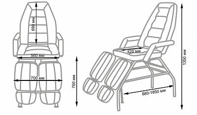Педикюрное кресло СП Люкс: вид 20